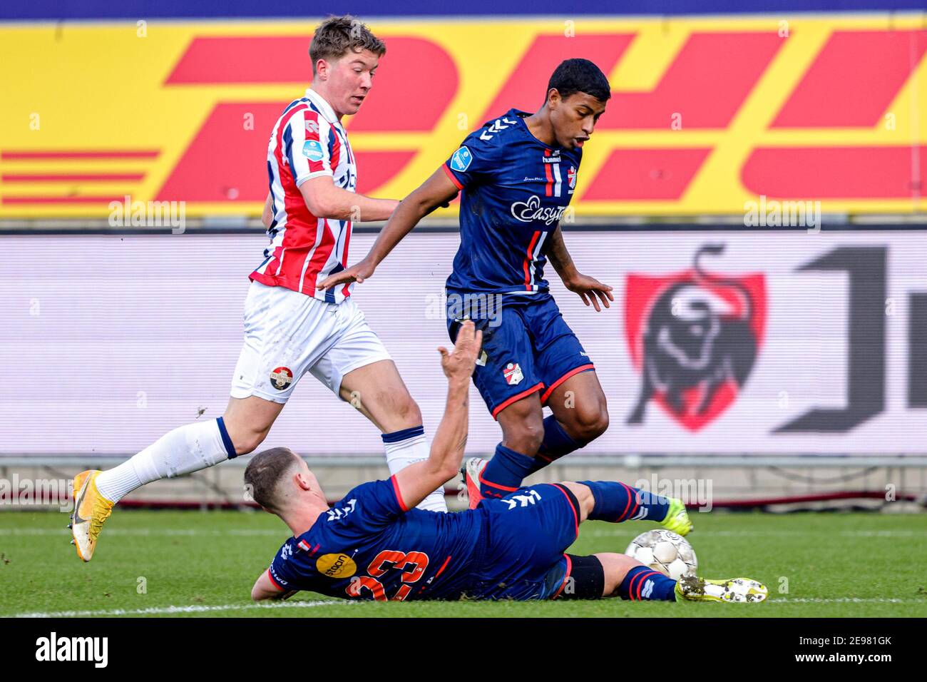 NIJMEGEN, NETHERLANDS - JANUARY 21: (L-R): Arian Kastrati of Fortuna  Sittard disappointed after defeat in extra time (3:2) during the Dutch KNVB  Cup m Stock Photo - Alamy