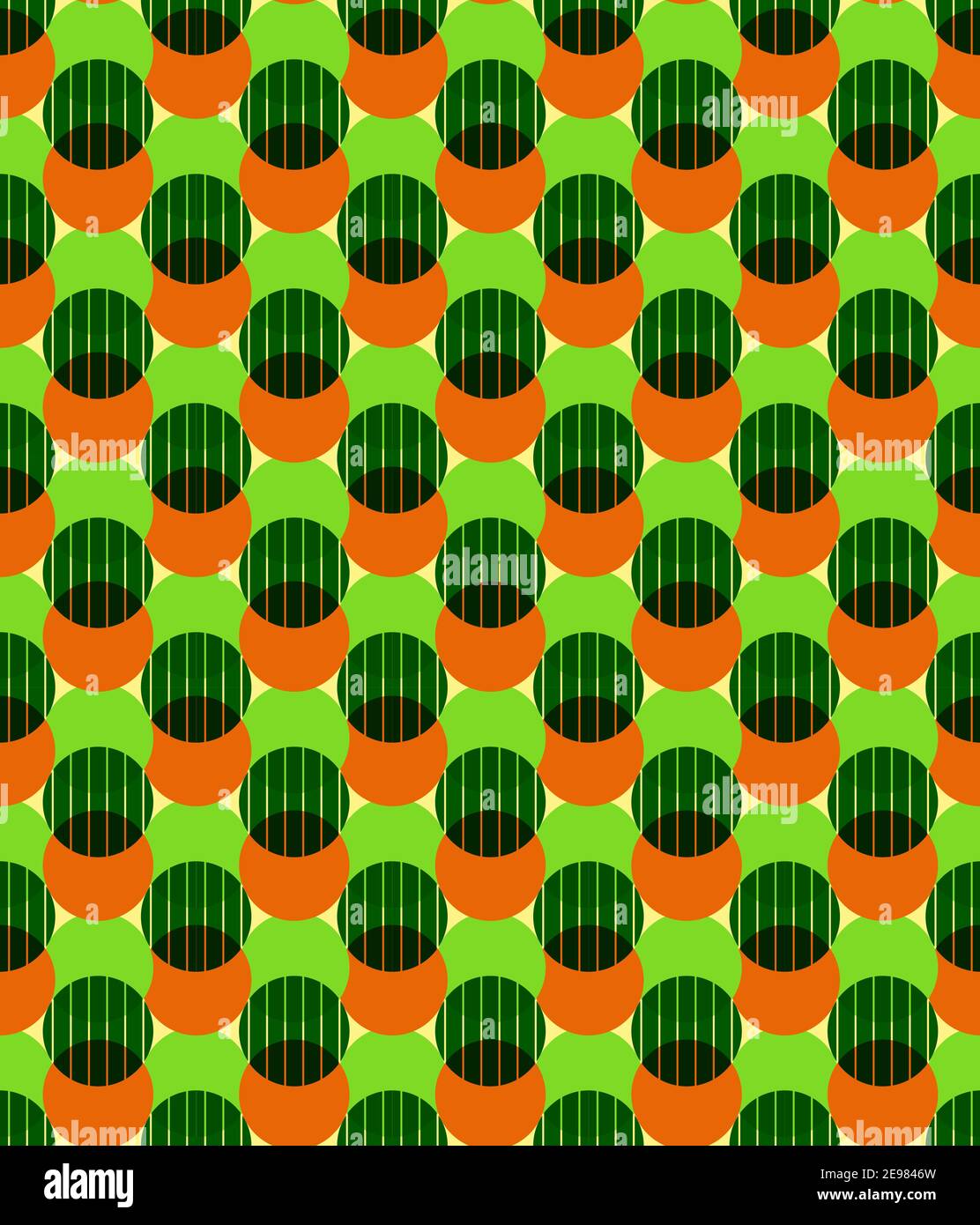 Circle shapes seamless pattern. Geometrical fantasy collage, transparency  color game. Light background is easy to change Stock Vector Image & Art -  Alamy
