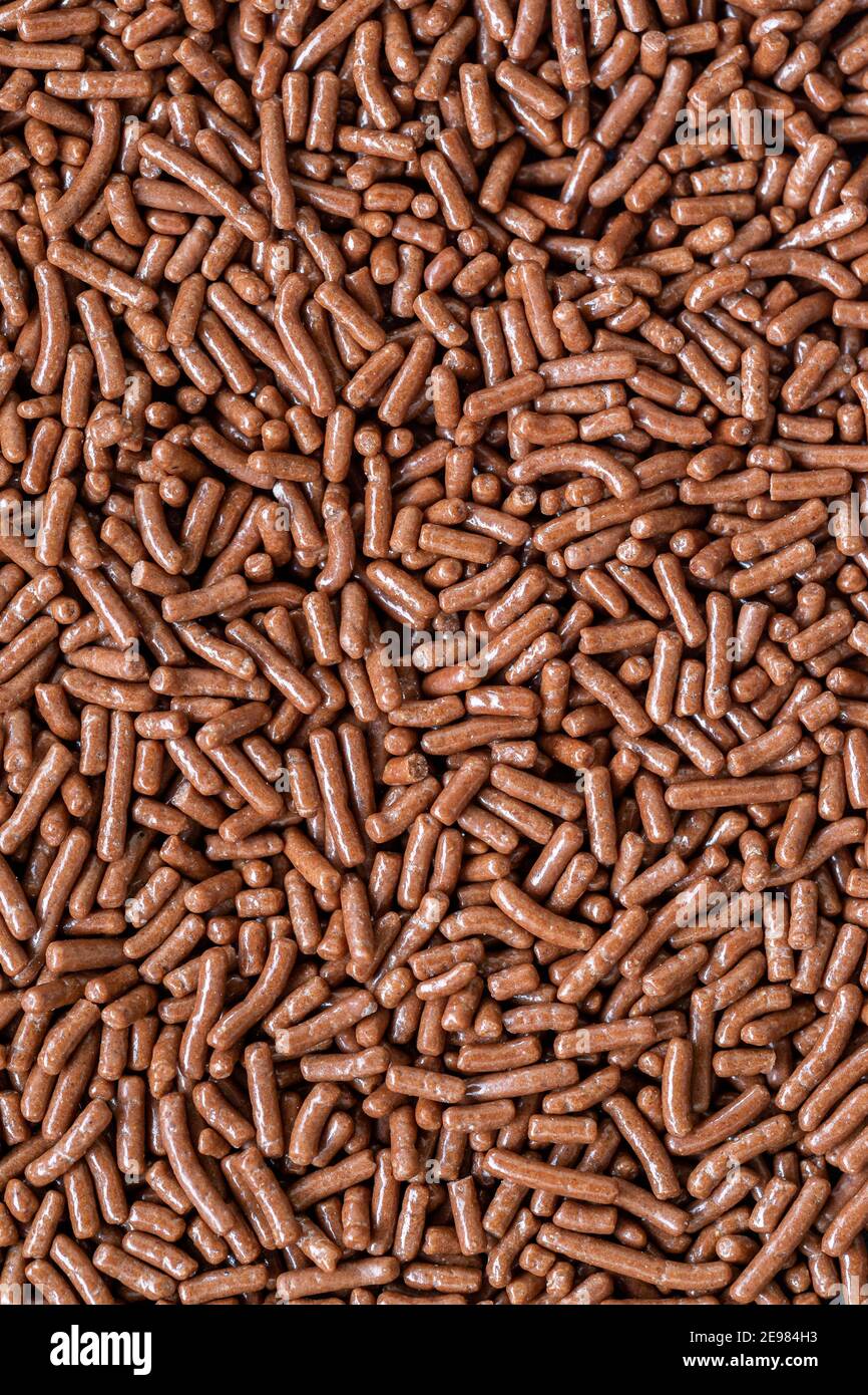 closeup of chocolate sprinkles (Dutch hagelslag), macrophotography