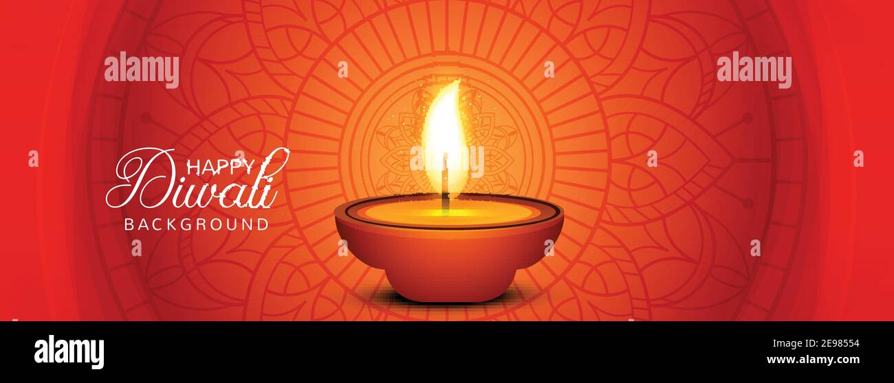 Happy Diwali Hindu Holiday background for light festival diwali banner  design Stock Vector Image & Art - Alamy