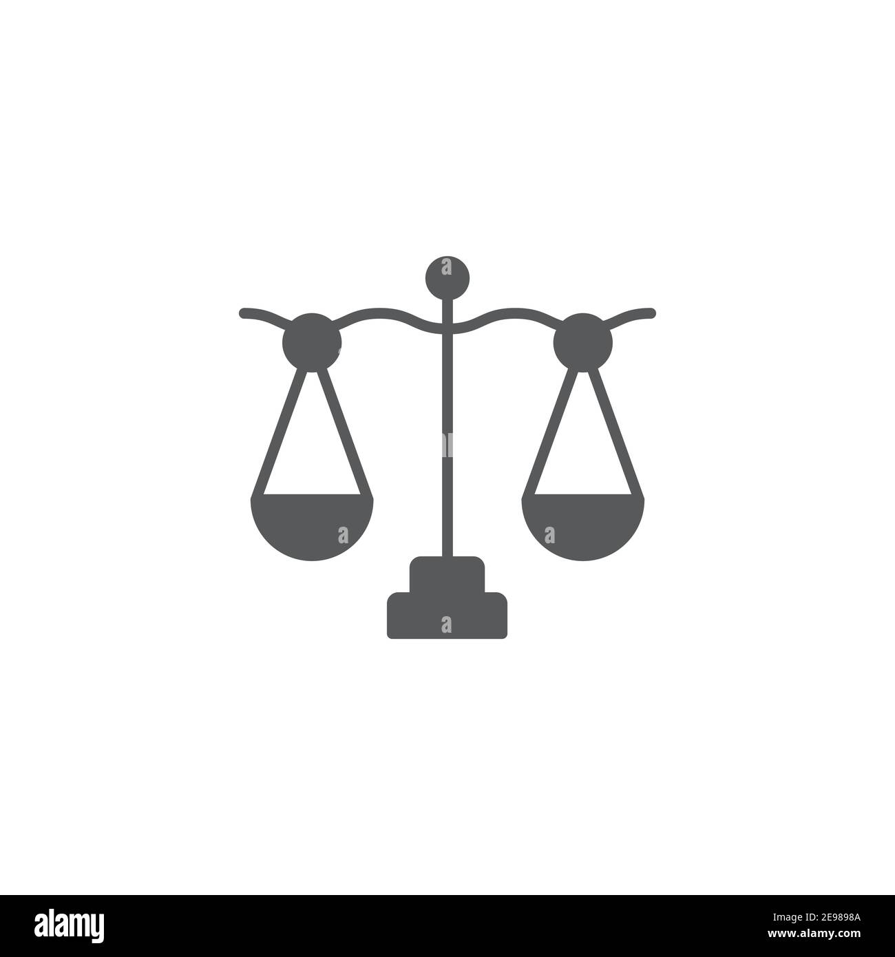 Libra, scale icon, color, line, outline vector sign, linear style