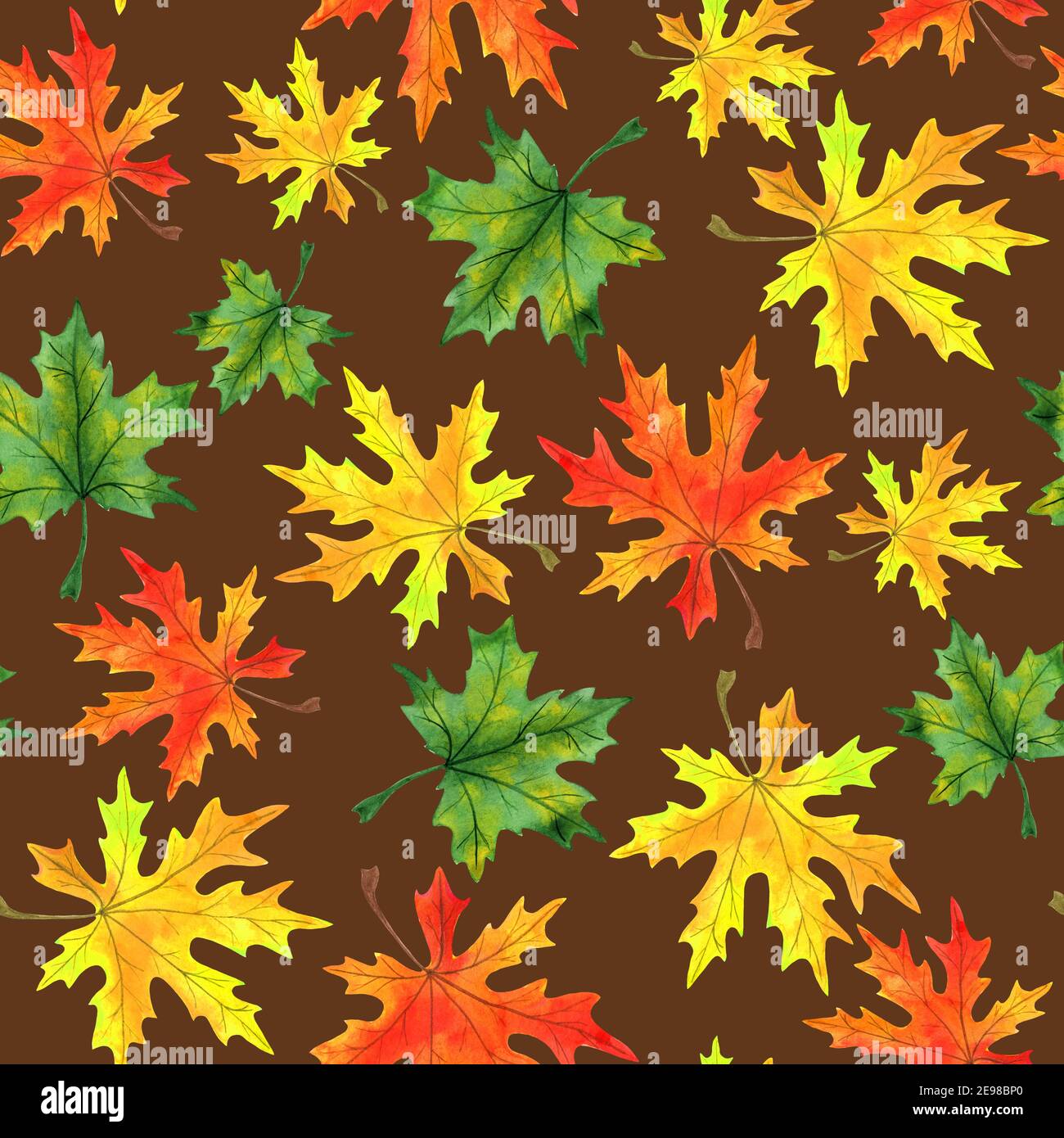 Watercolor maple leaf hi-res stock photography and images - Alamy