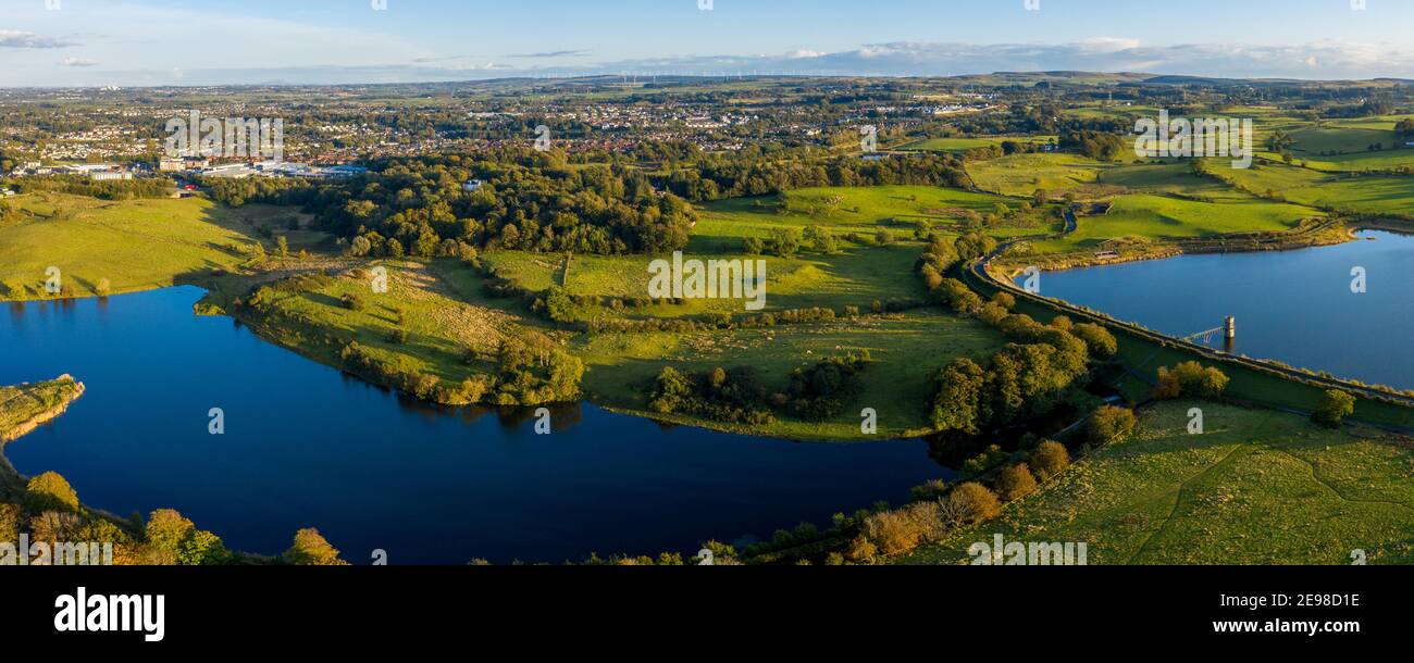 Ryat Linn & Balgray Reservoir, Barrhead, Glasgow, Scotland, UK Stock