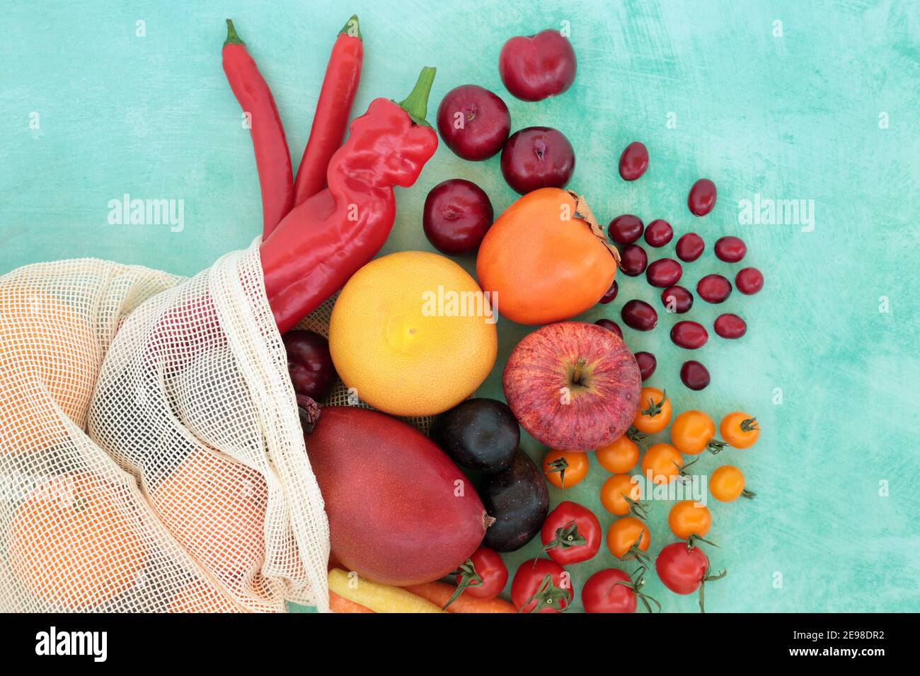 Healthy fruit and vegetables high in lycopene for a healthy heart also