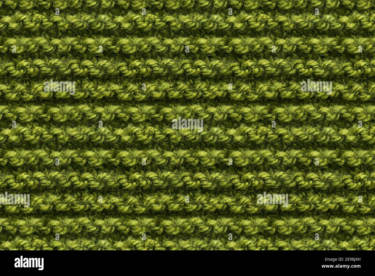 Green Knitwear Fabric Texture. Machine Knitting Texture Macro Snapshot ...