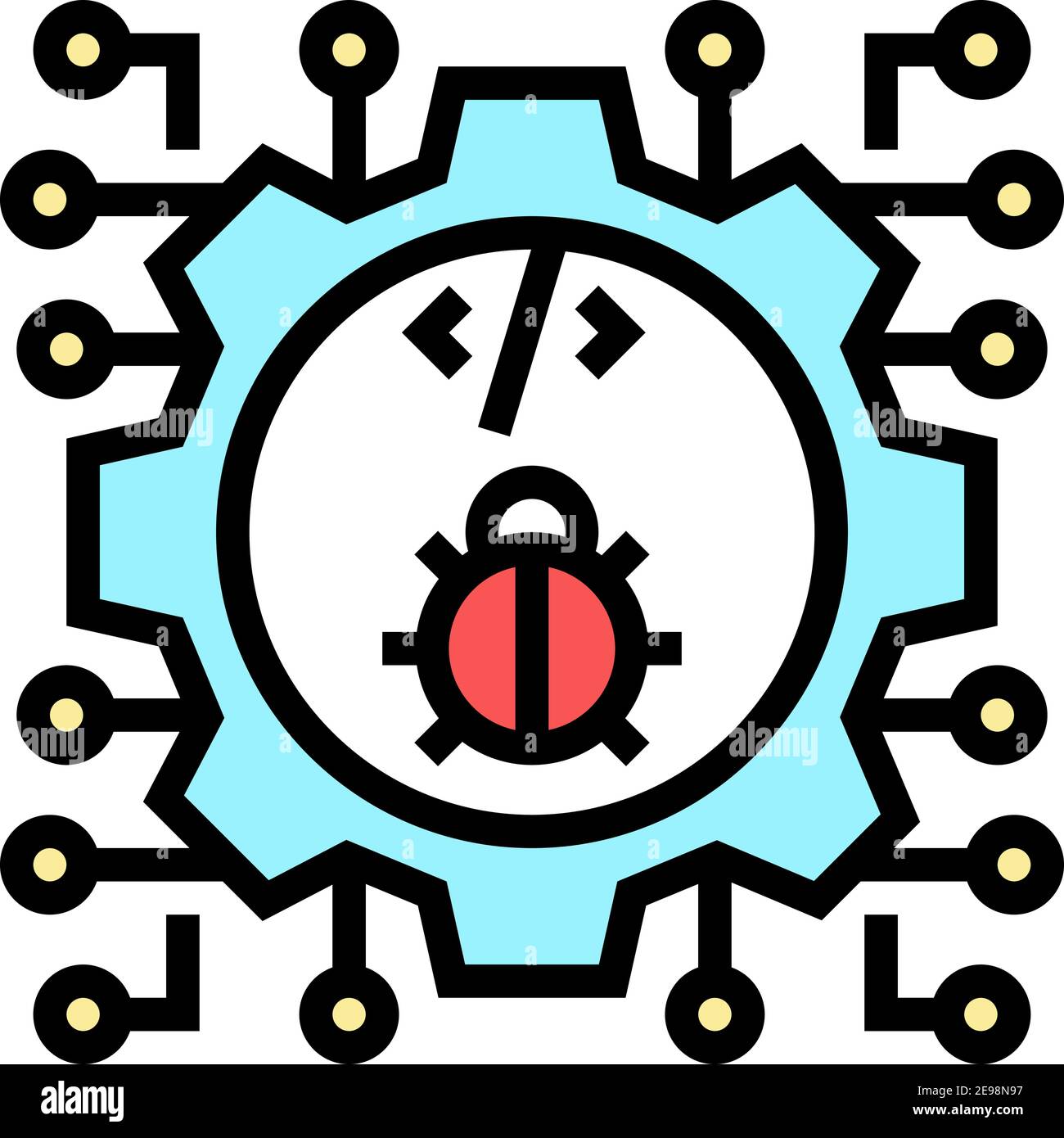 development debug color icon vector illustration Stock Vector Image ...