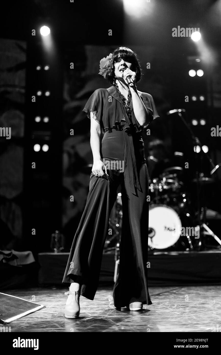 Bat for Lashes performing live on stage in the iTunes Festival at the