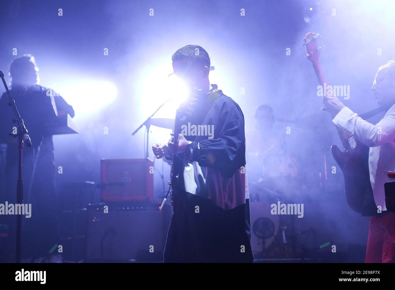 Hot Chip performing live on stage at Brixton O2 Academy Stock Photo - Alamy