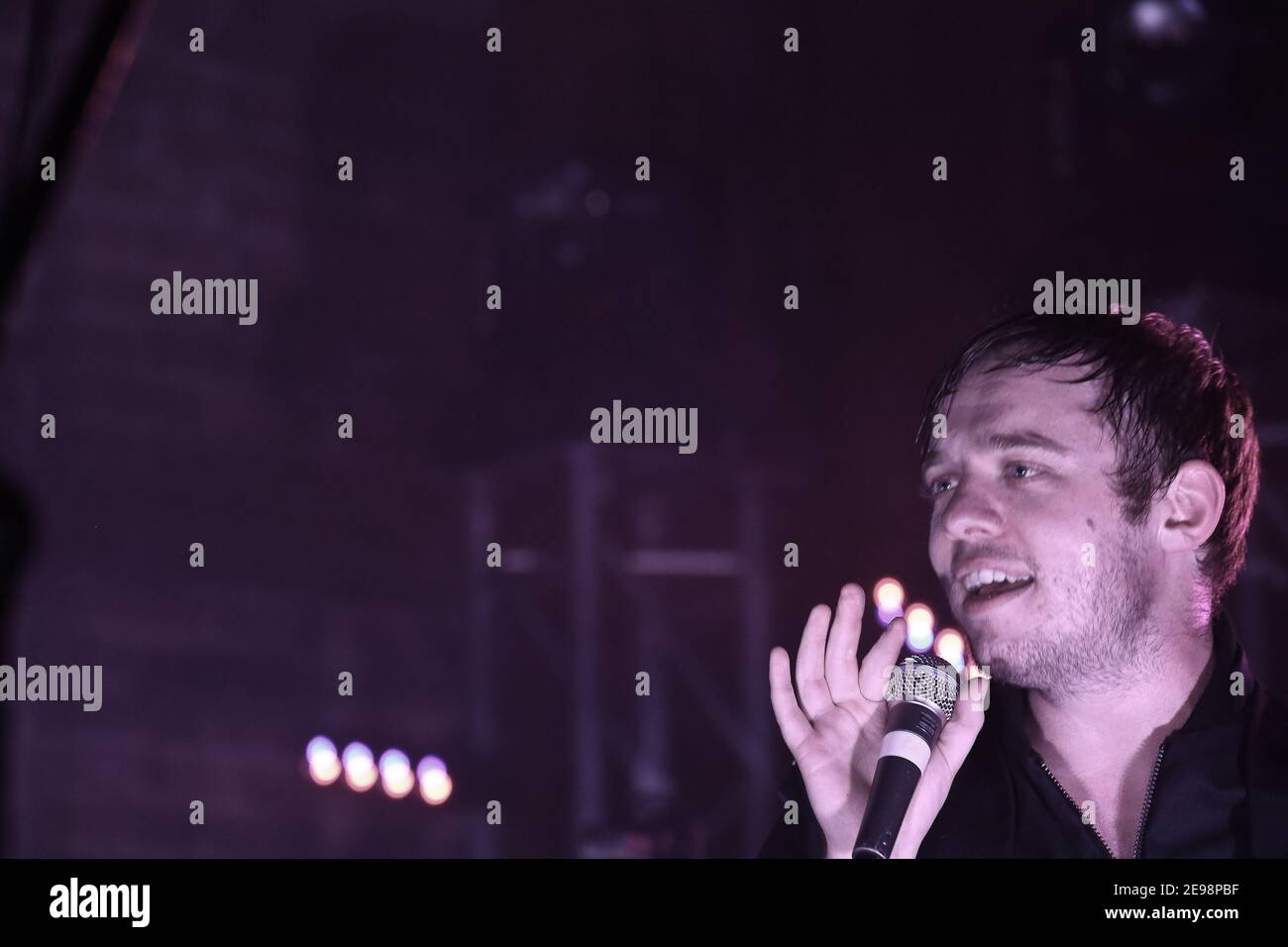 Everything Everything performing live on stage at Village Underground