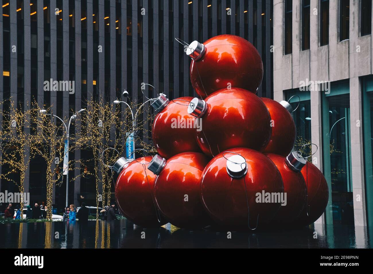 Giant Christmas Ornaments Stock Photo - Alamy