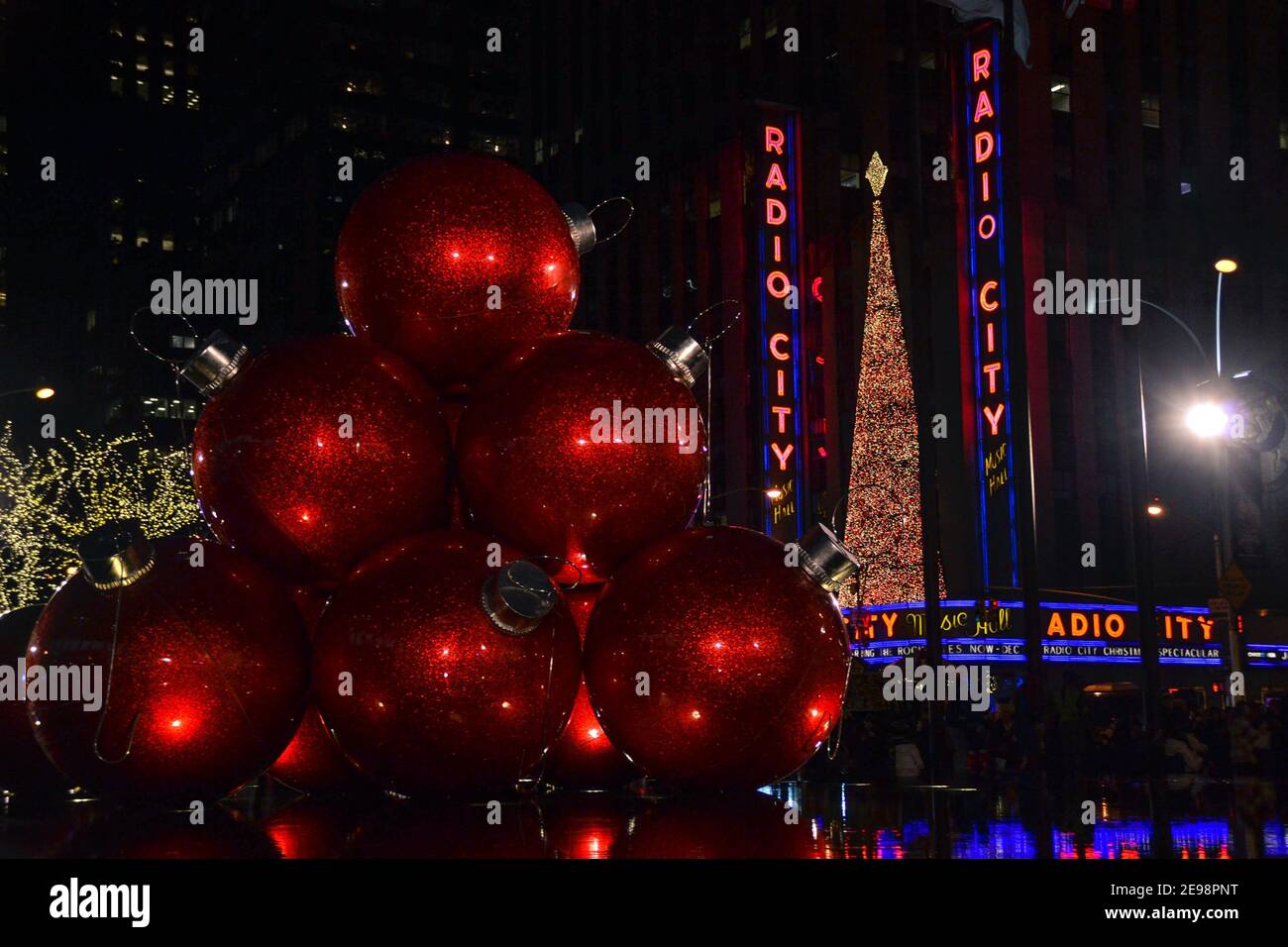 Giant Christmas Ornaments Stock Photo - Alamy