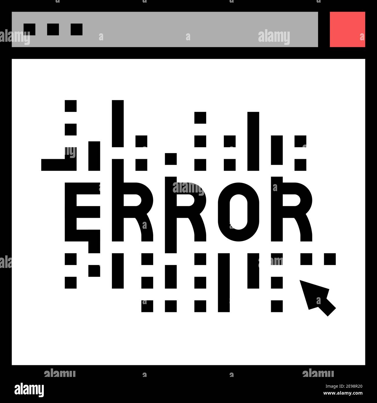 computer error color icon vector illustration Stock Vector Image & Art