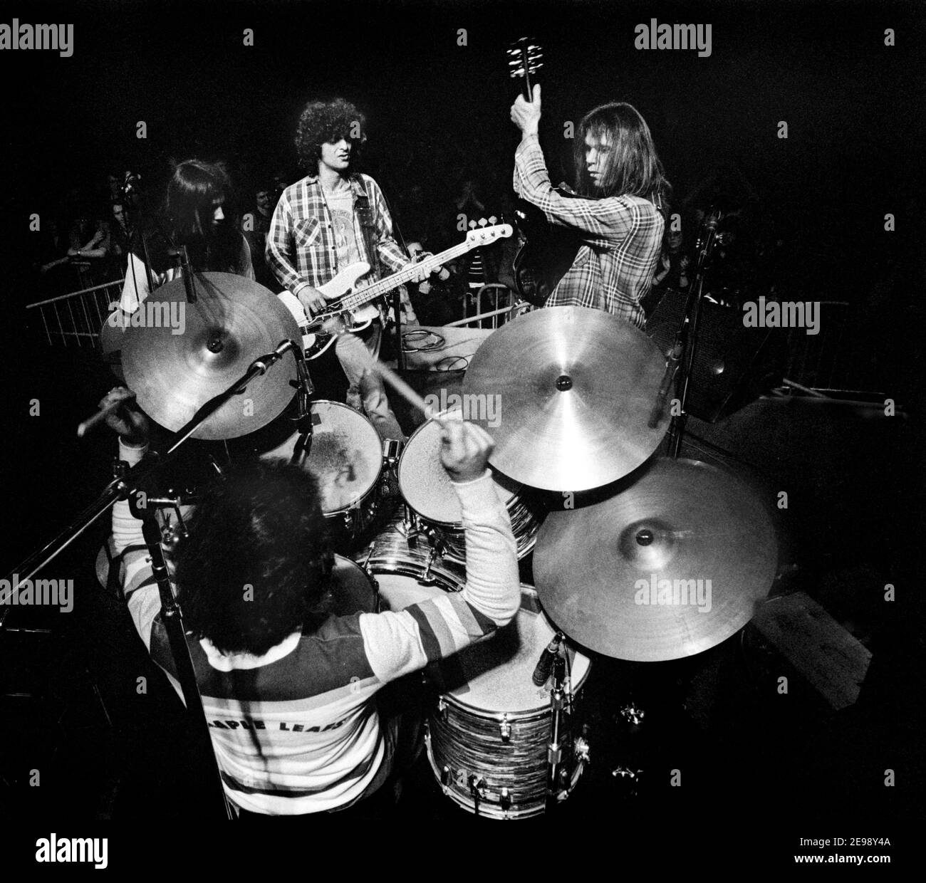 Ahoy Hallen,Rotterdam, 24-03-1976. Neil Young & Crazy Horse, 1976 Tour of Europe & Japan (photo Gijsbert Hanekroot, Amsterdam) Stock Photo