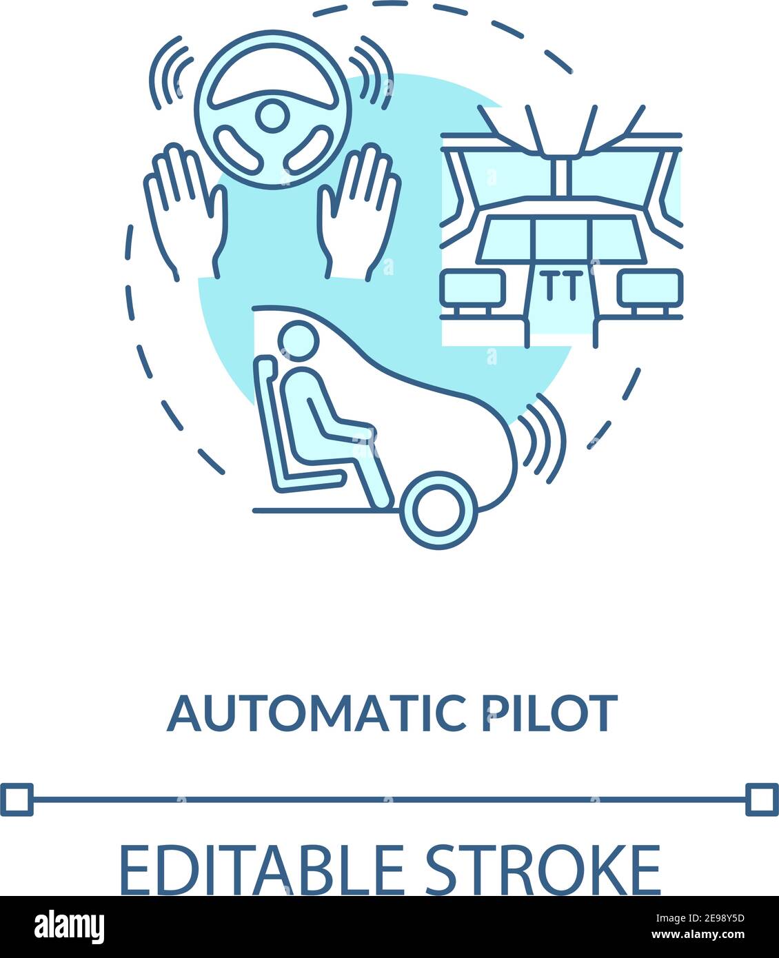 Automatic pilot concept icon Stock Vector Image & Art Alamy