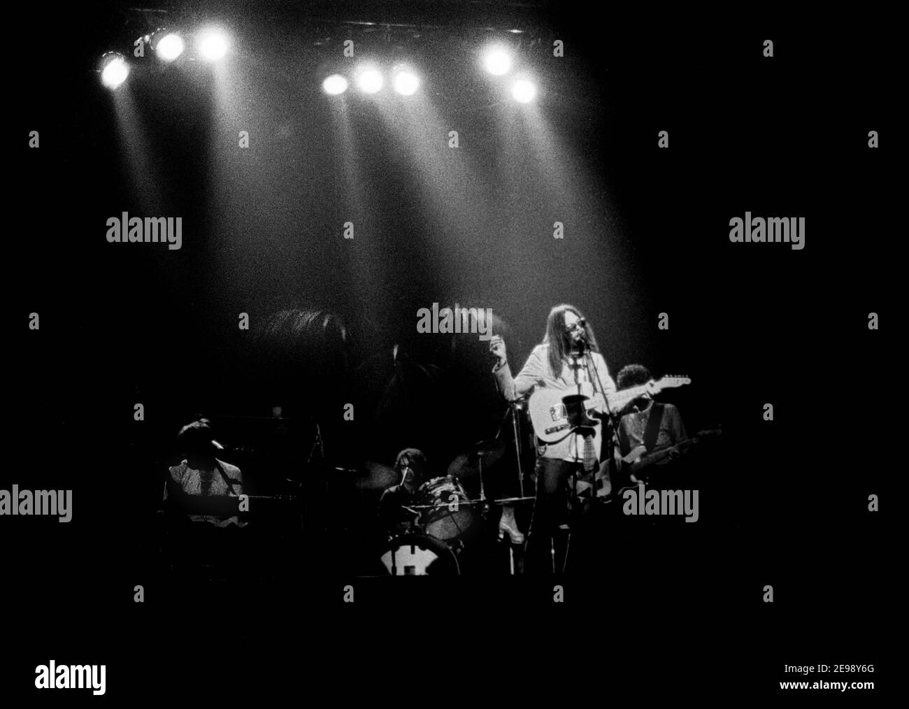 Tonight's The Night, Rainbow Theater, 5-11-1973 London, Great Britain - Neil Young with The Santa Monica Flyers,  (Photo Gijsbert Hanekroot, Amsterdam) Stock Photo