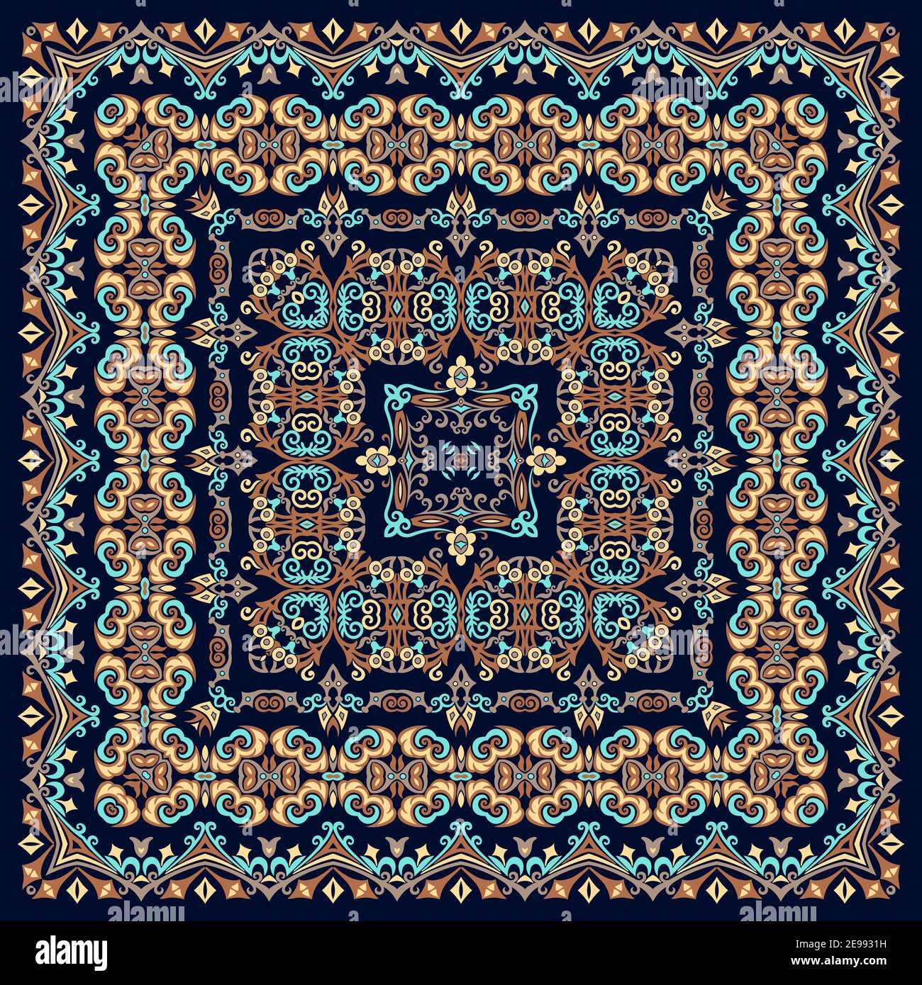 Vector abstract decorative ethnic illustration Stock Vector Image & Art ...