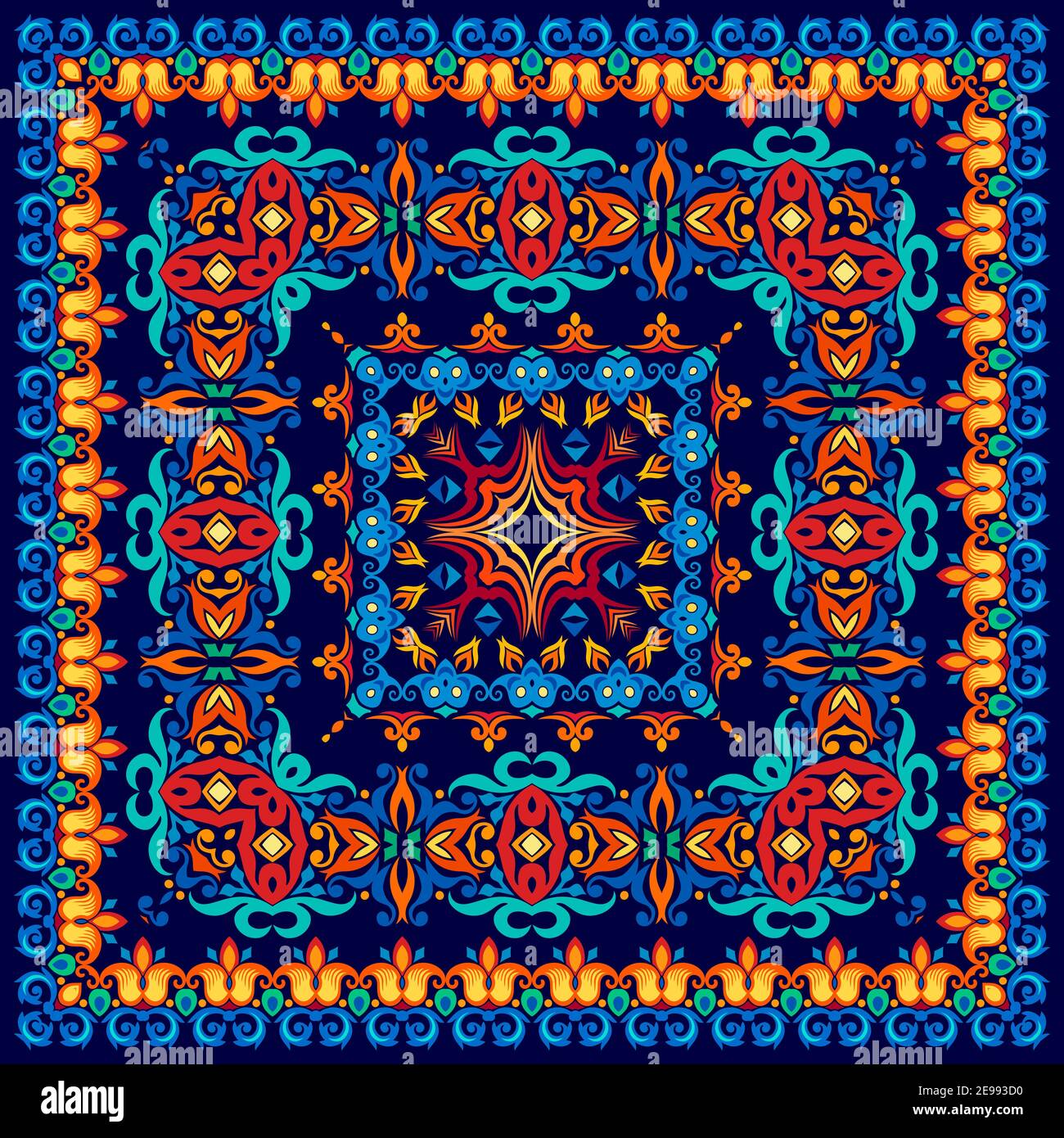 Vector abstract decorative ethnic illustration Stock Vector Image & Art ...