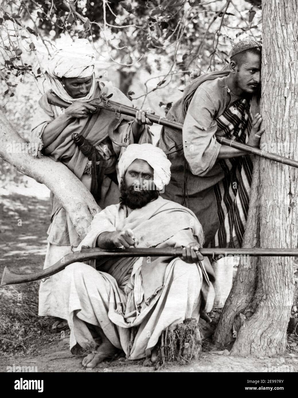 Late 19th Century Photograph Aka Khel Pashtun Afghan Tribe Nw