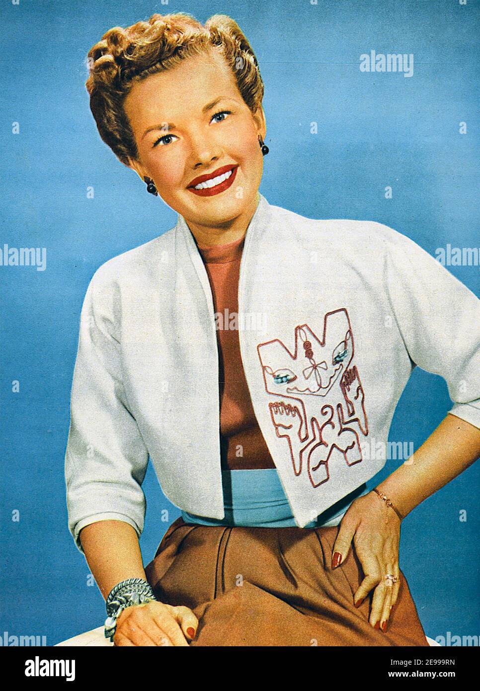 GALE STORM (1922-2009) American film actress and singer about 1958. Stock Photo