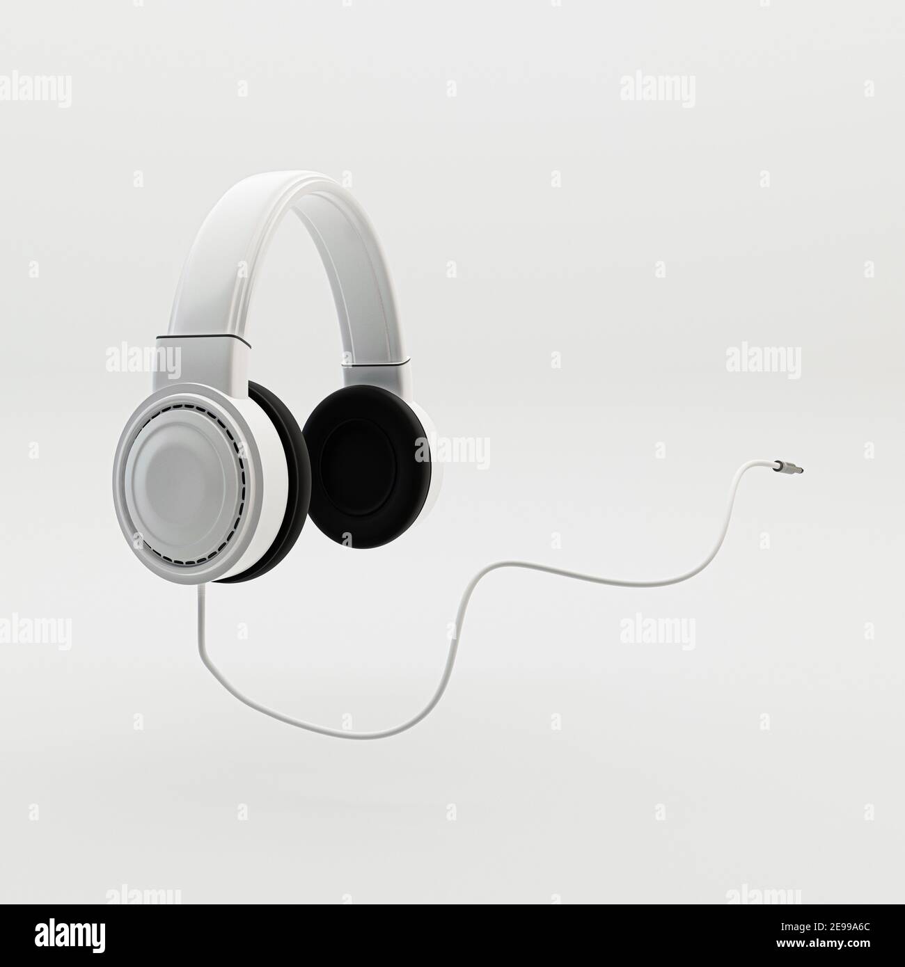 headphone isolated on white background 3d illustration Stock Photo - Alamy