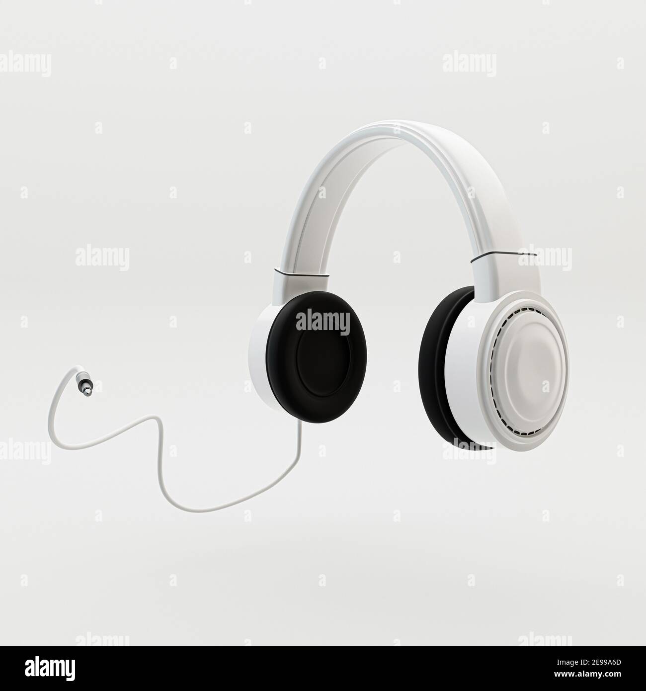 headphone isolated on white background 3d illustration Stock Photo - Alamy