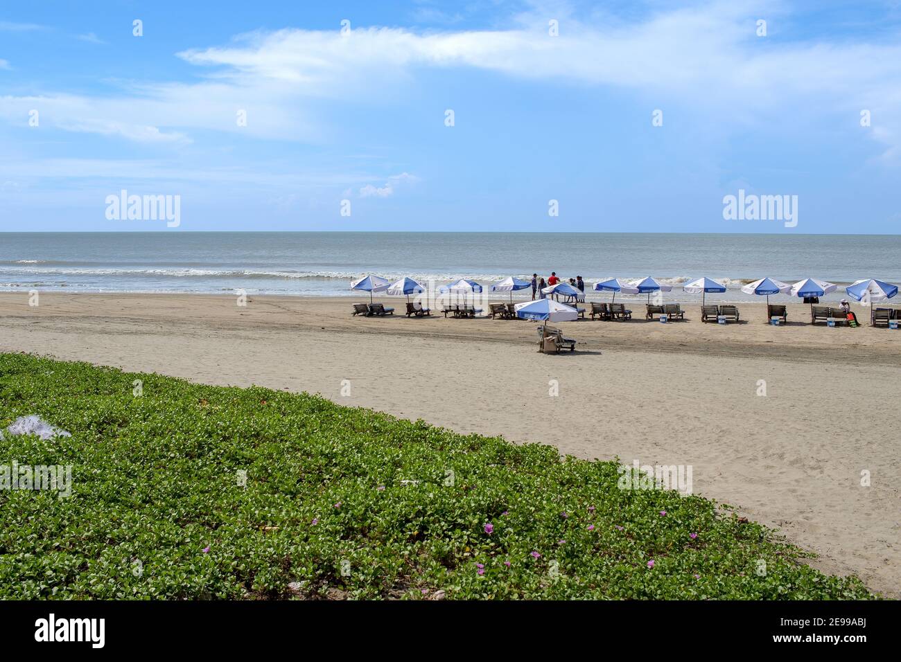Cox's Bazar-world's longest natural sandy sea beach Stock Photo