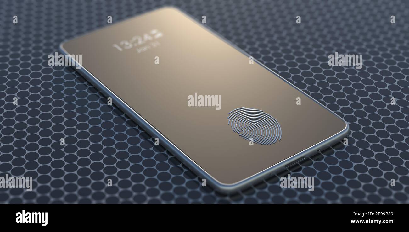 Mobile phone fingerprint scanner biometric identify authentification