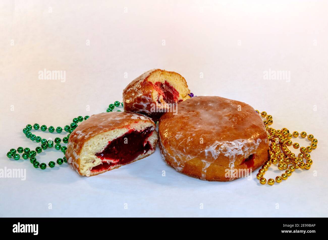 Freshly made glazed Paczki donuts, by James D Coppinger/Dembinsky Photo Assoc Stock Photo
