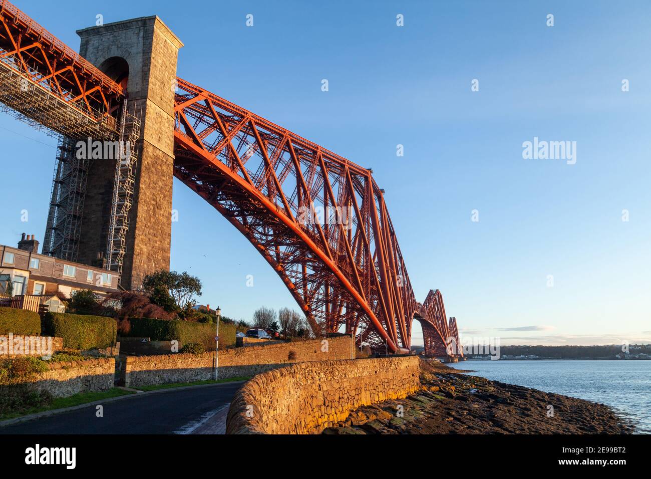 The Forth Railway Bridge, North Queensferry Fife Stock Photo