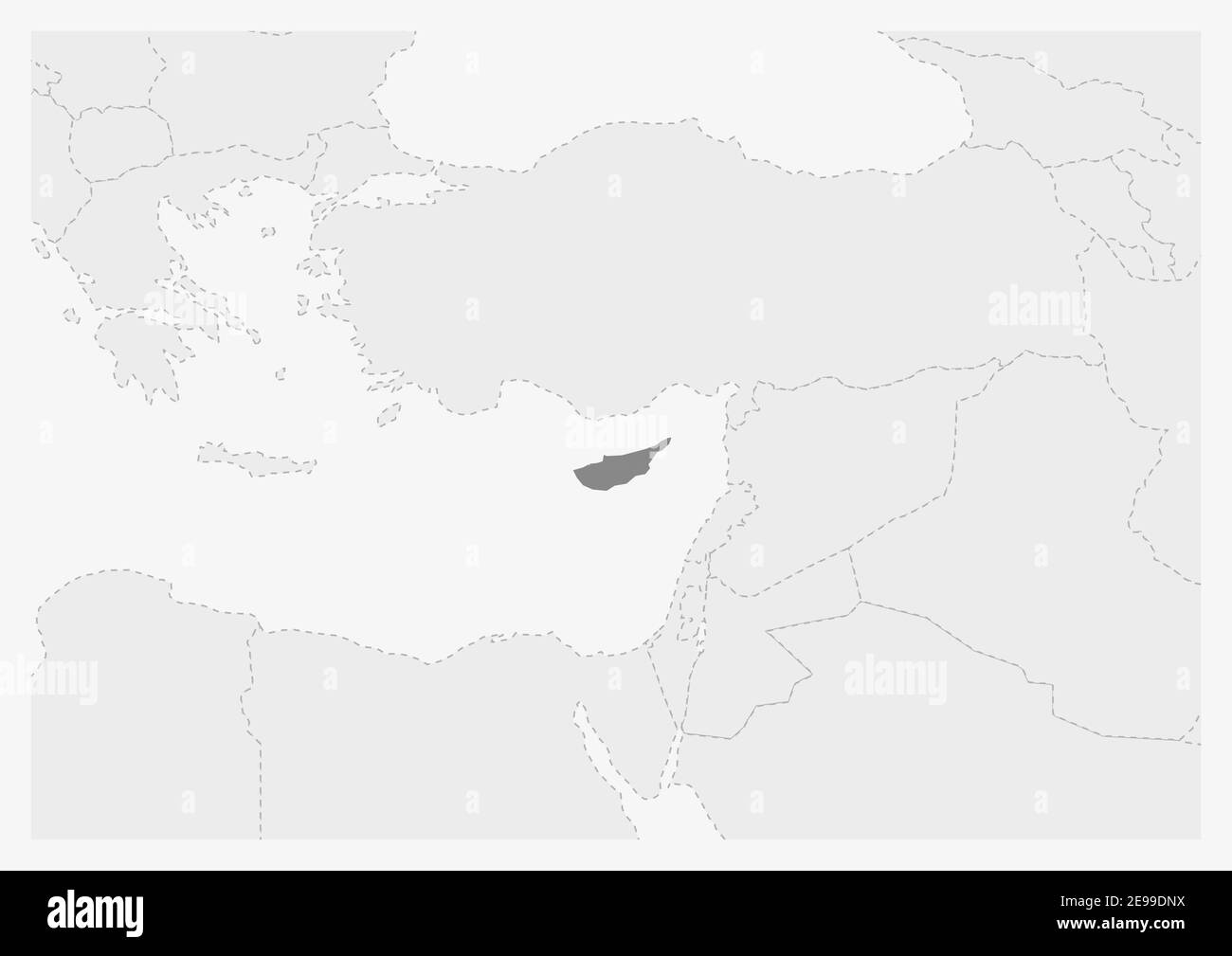 Map Of Europe With Highlighted Cyprus Map Gray Map Of Cyprus With Map Of Europe With Highlighted Cyprus Map Gray Map Of Cyprus With