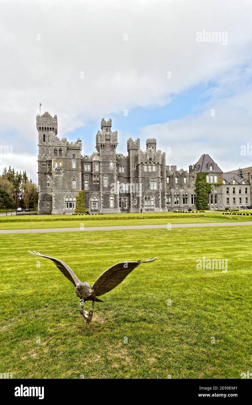 ASHFORD CASTLE MEDIEVAL GALWAY IRELAND IRISH LUXURY HOTEL TRAVEL POSTER REPRO ASHFORD CASTLE MEDIEVAL GALWAY IRELAND IRISH LUXURY HOTEL TRAVEL POSTER REPRO