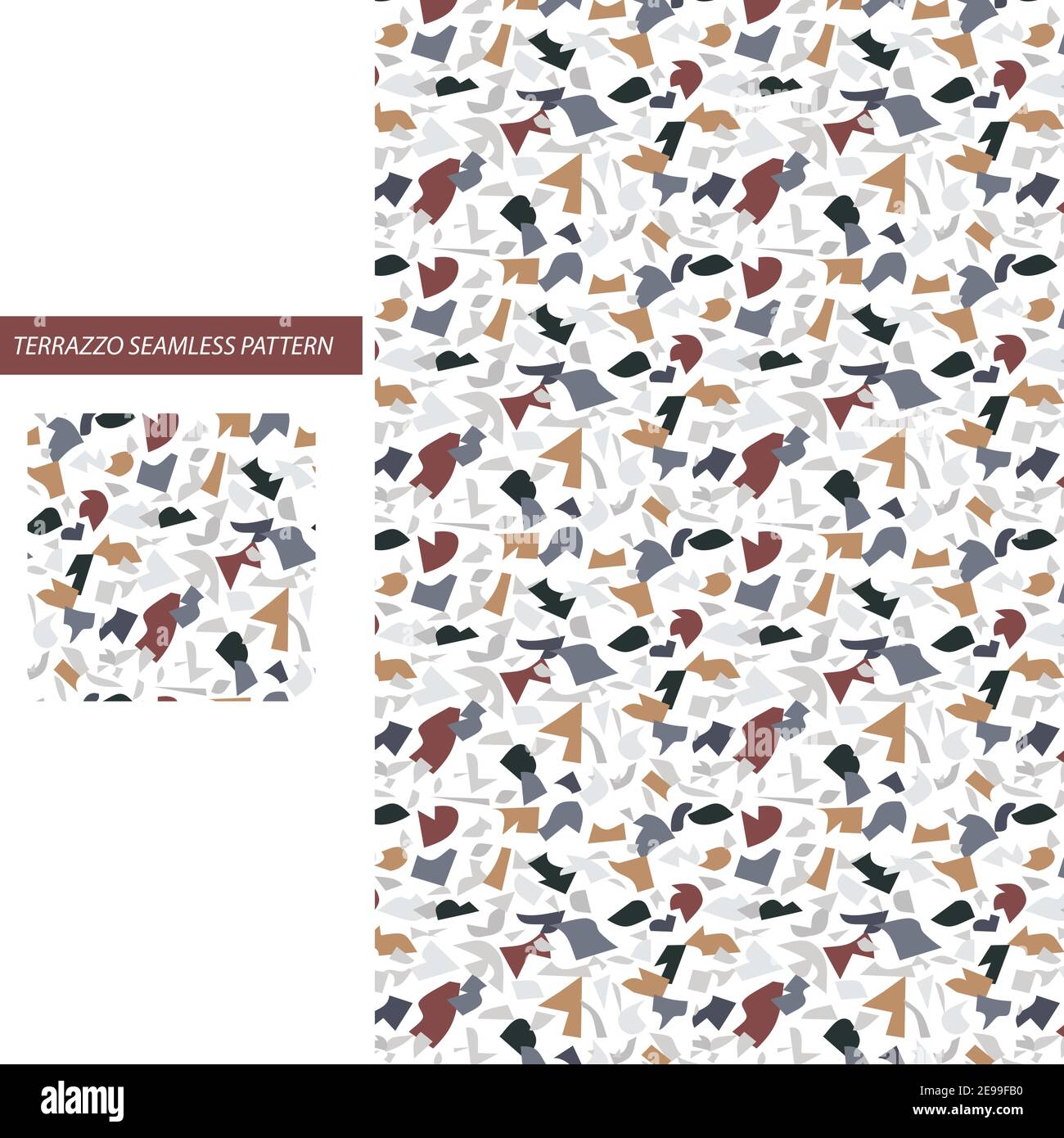 Terrazzo Pattern. Seamless Marble Stone Texture. Vector Granite ...
