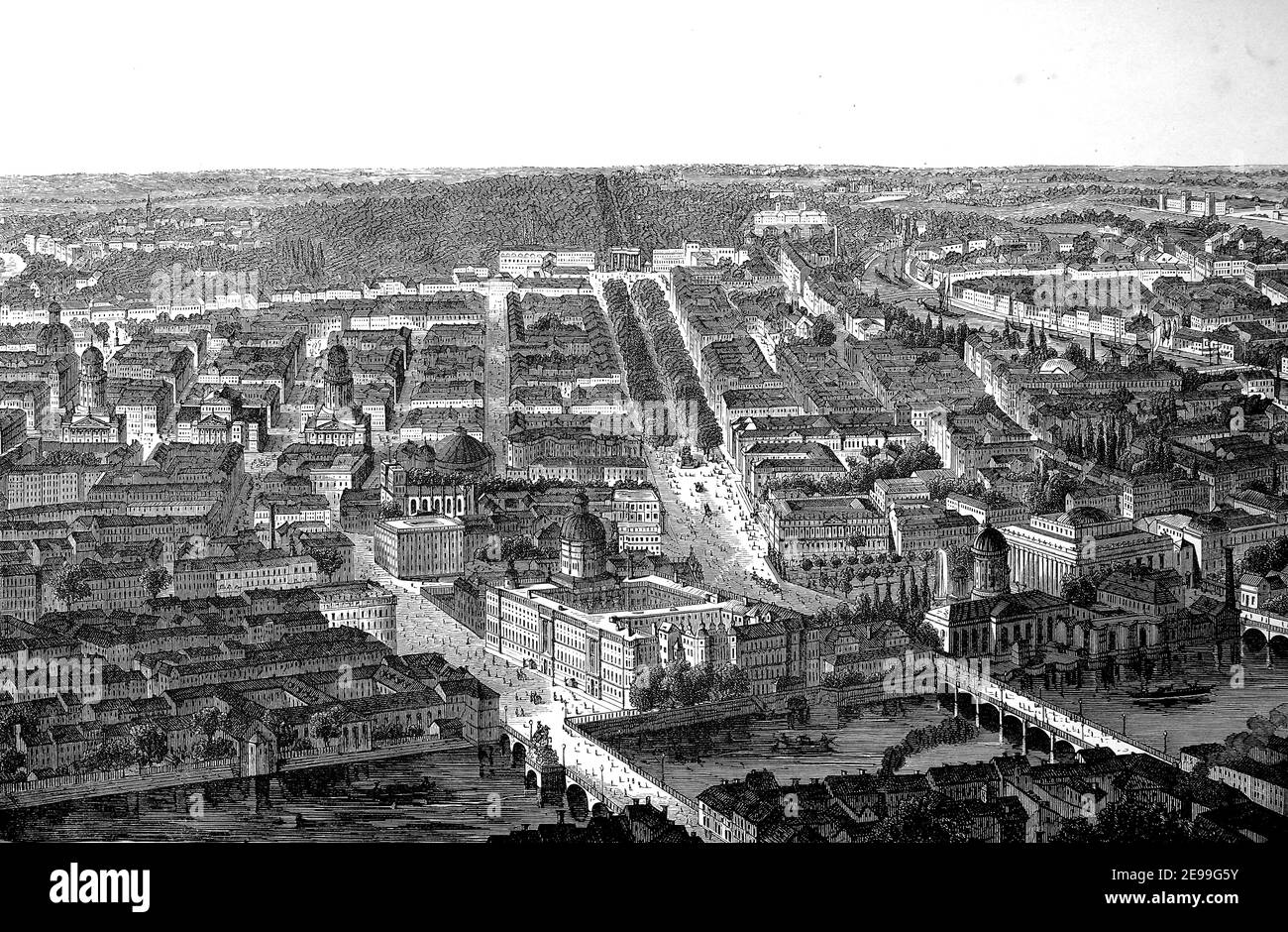 View Of Berlin, Germany, In 1890 / Blick Auf Berlin, Deutschland, Im Jahre  1890, Historisch, Historical, Digital