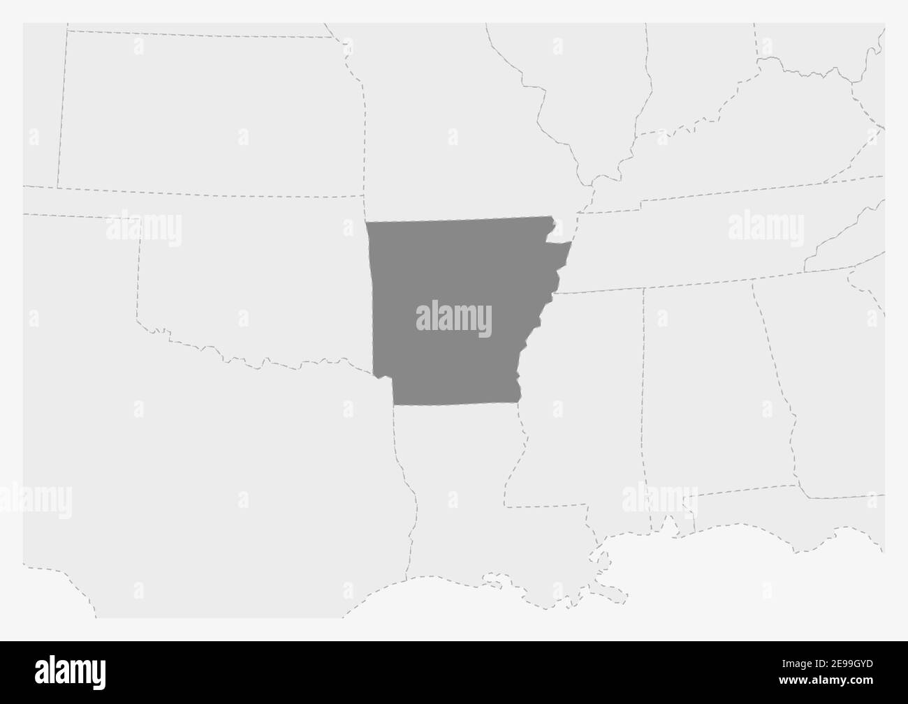 map-of-usa-with-highlighted-arkansas-map-gray-map-of-us-state-arkansas