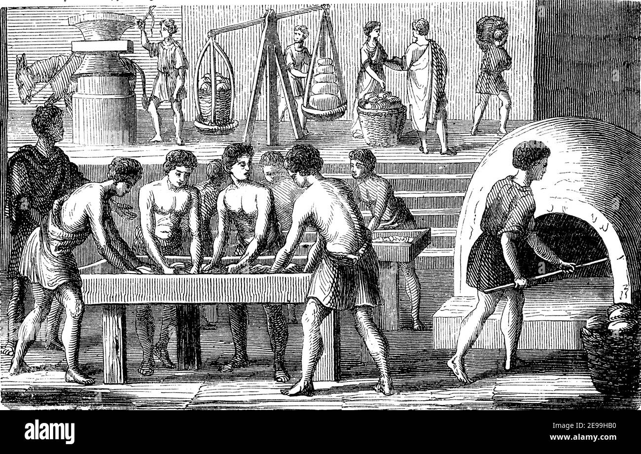 Baking Bread In Ancient Rome / Brotbacken Im Alten Rom, Historisch,  Historical, Digital Improved Reproduction Of An Original From The 19Th  Century / Digitale Reproduktion Einer Originalvorlage Aus Dem 19.  Jahrhundert Stock Photo - Alamy