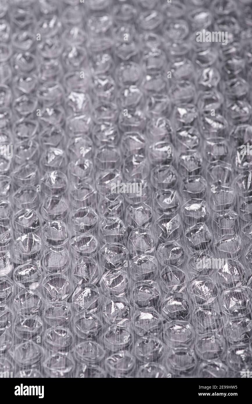 Packaging with air bubbles, bubble wrap texture. Parcel, abstract Stock