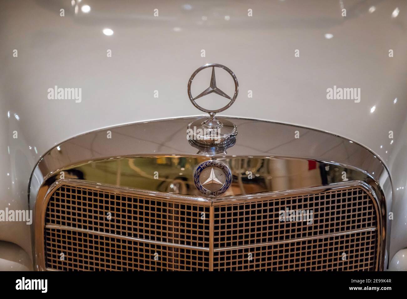 Mercedes Benz luxury car in Monte Carlo, Monaco. Stock Photo