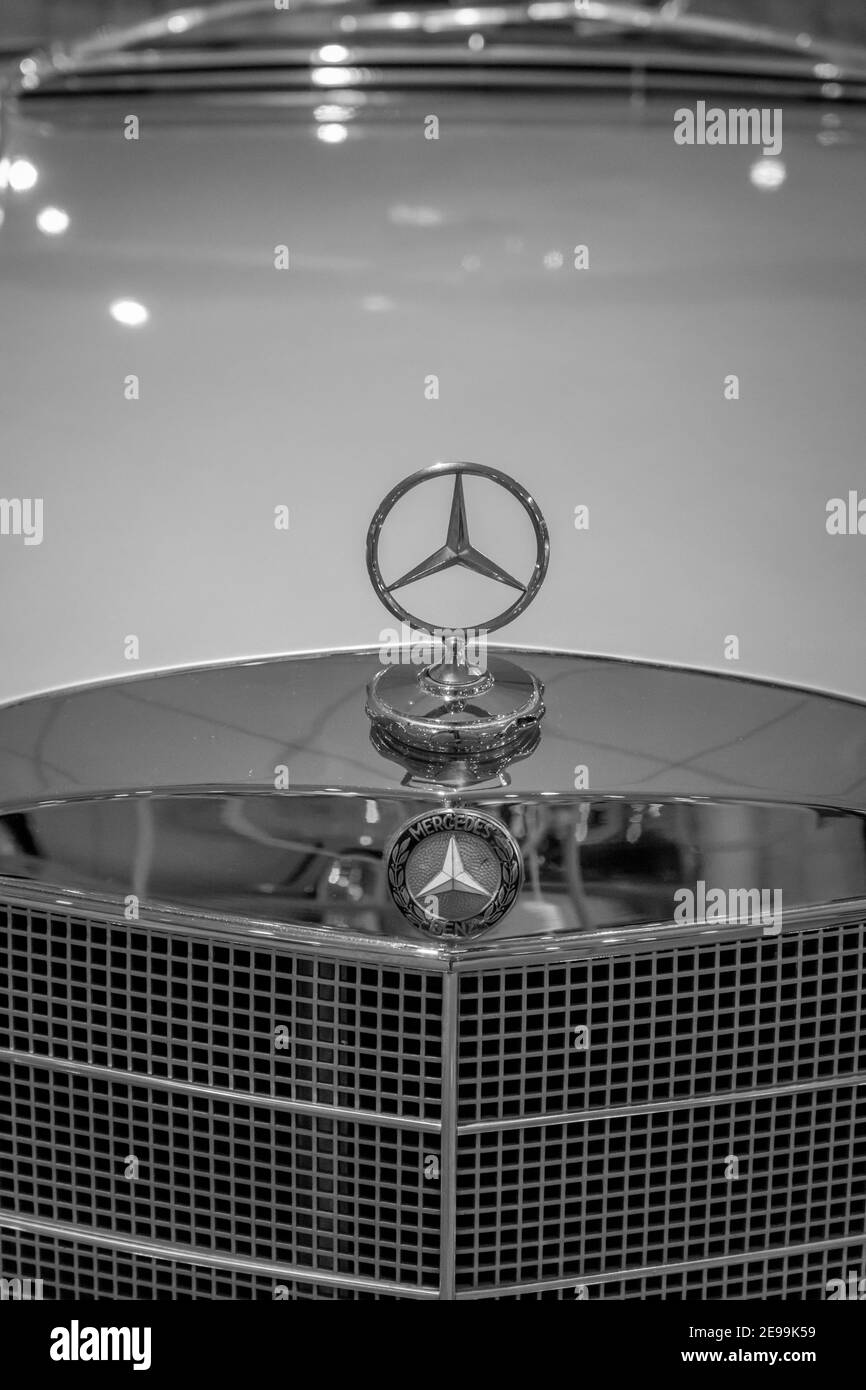 Mercedes luxury car in Monte Carlo, Monaco Stock Photo