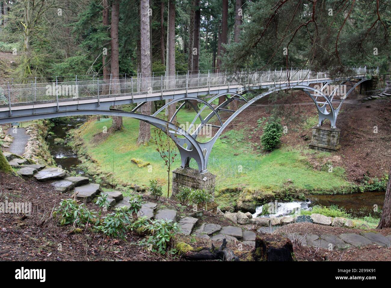 Cragside views Stock Photo Alamy