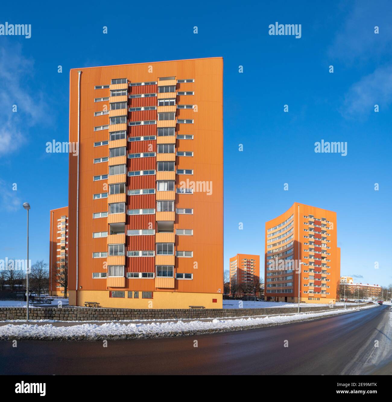 Apartment buildings in Frolunda a part of Gothenburg Stock Photo Alamy