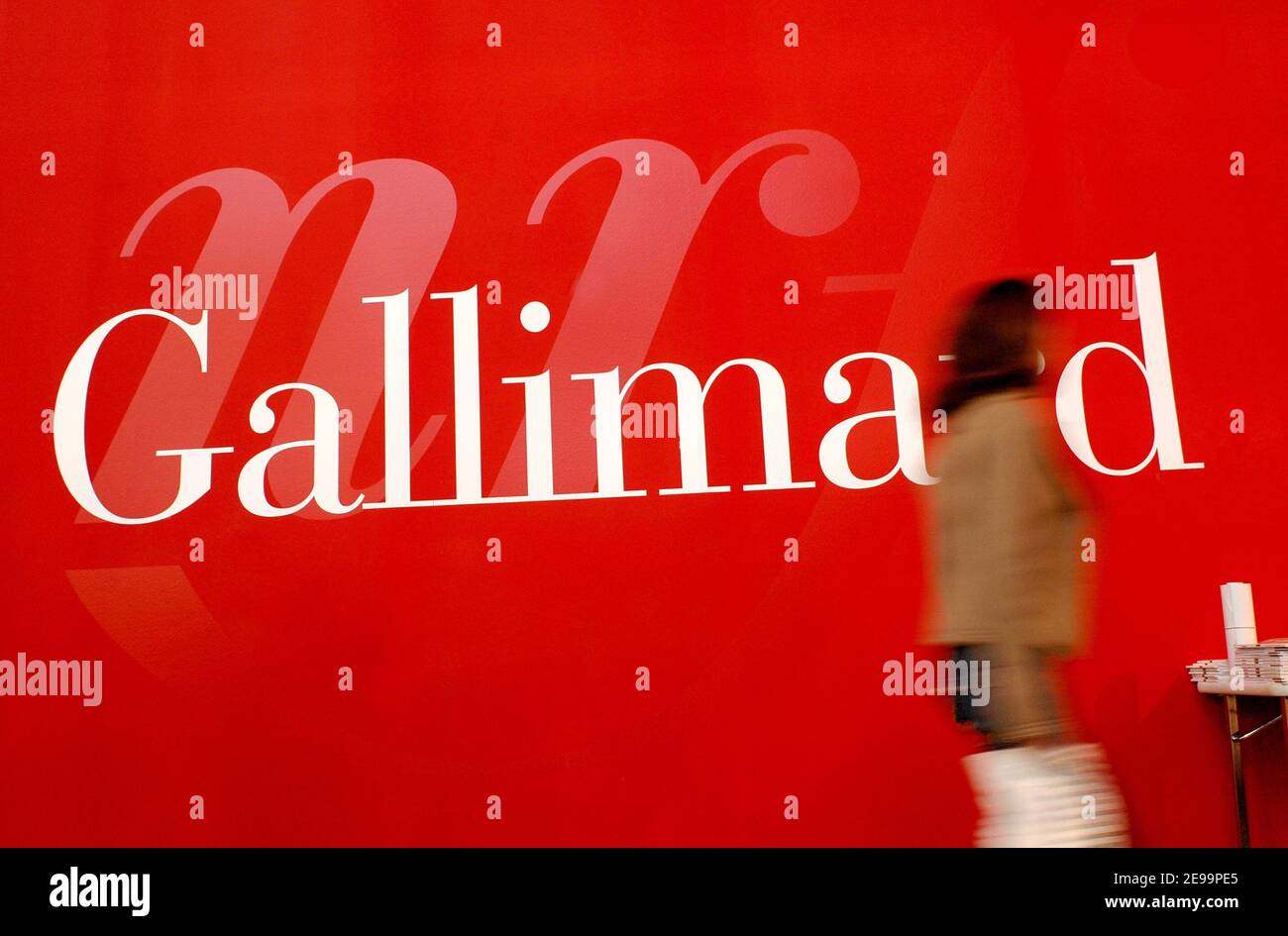 Illustration of the French publishing House Gallimard in Paris, France