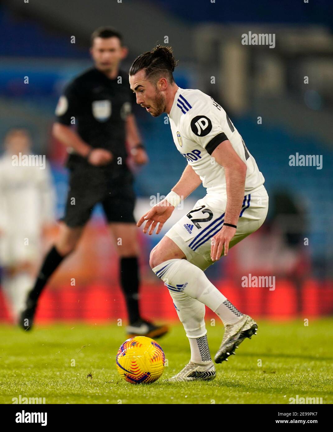 Leeds United's Jack Harrison during the Premier League match at Elland