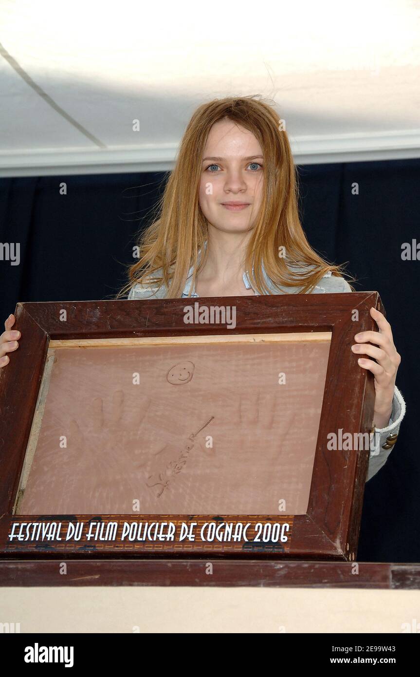 French actress Sara Forestier during the 3rd day of the '24th Festival du Film Policier' (Mystery Film) held in Cognac, South-West of France on April 8, 2006. Photo by Patrick Bernard/ABACAPRESS.COM Stock Photo