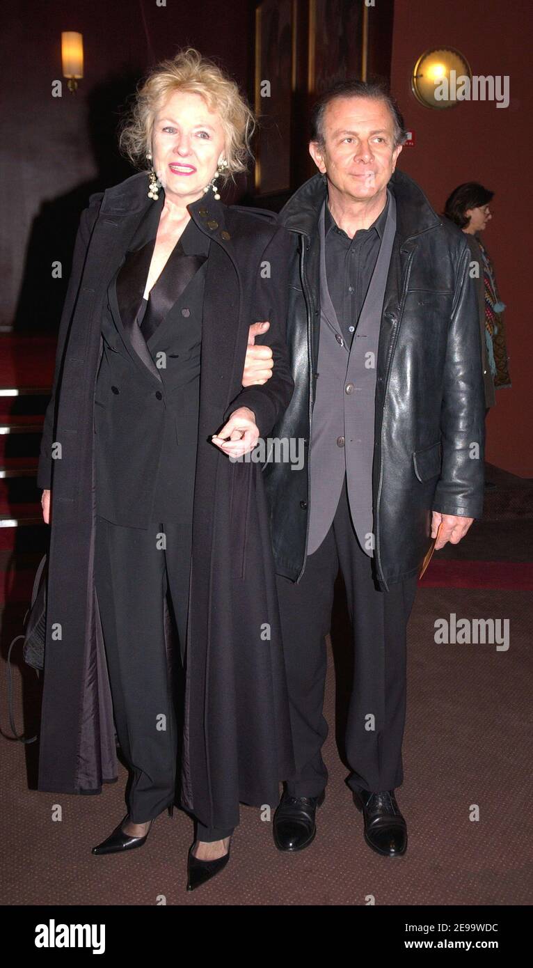 French actor Roland Giraud and his wife attend the premiere of Shirley and Dino's movie 'Cabaret Paradis' in Paris, France on April 10, 2006. Photo by Bruno Klein/ABACAPRESS.COM Stock Photo