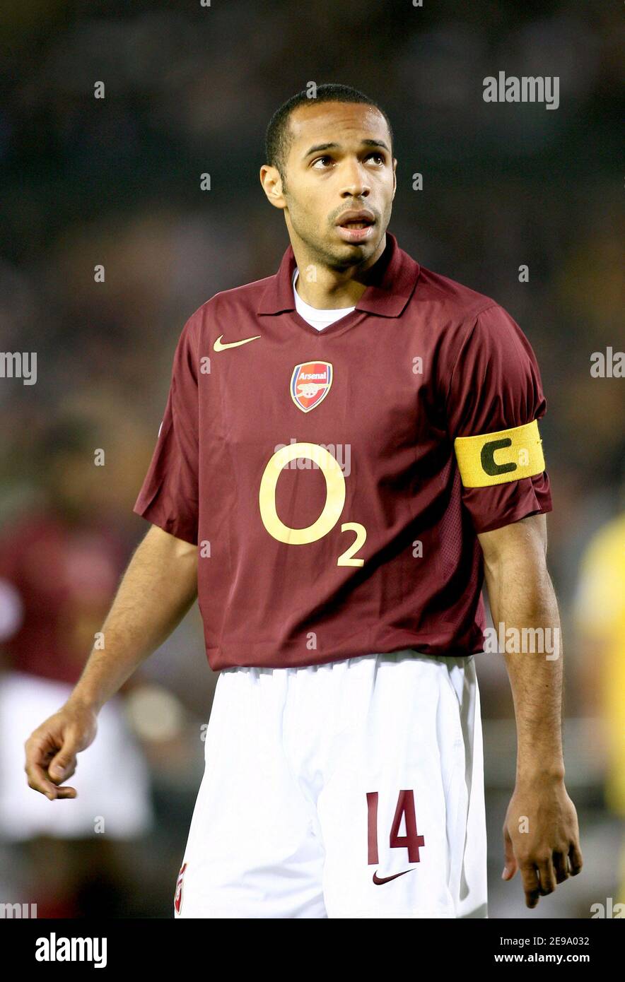 Arsenal's Thierry Henry during the UEFA Champions League Semi-Final Second  Leg, Villarreal vs Arsenal at the 'El Madriga' Stadium, in Villareal,  Spain, on April 25, 2006. The game ended in draw 0-0