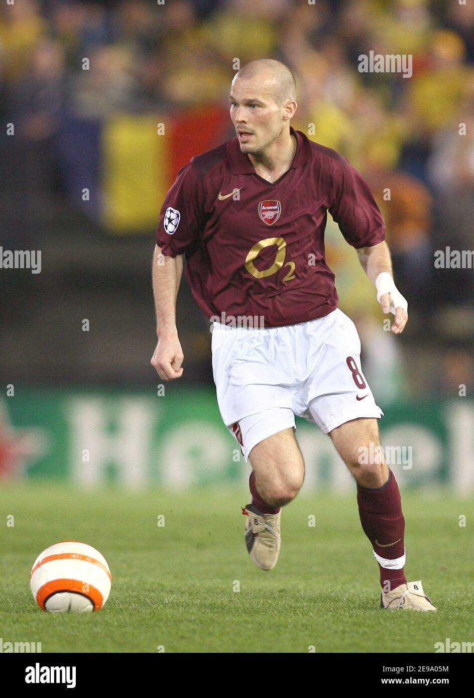 Arsenal S Ljungberg Fredrik During The Uefa Champions League Semi Final Second Leg Villarreal Vs Arsenal At The El Madriga Stadium In Villareal Spain On April 25 2006 The Game Ended In Draw 0 0