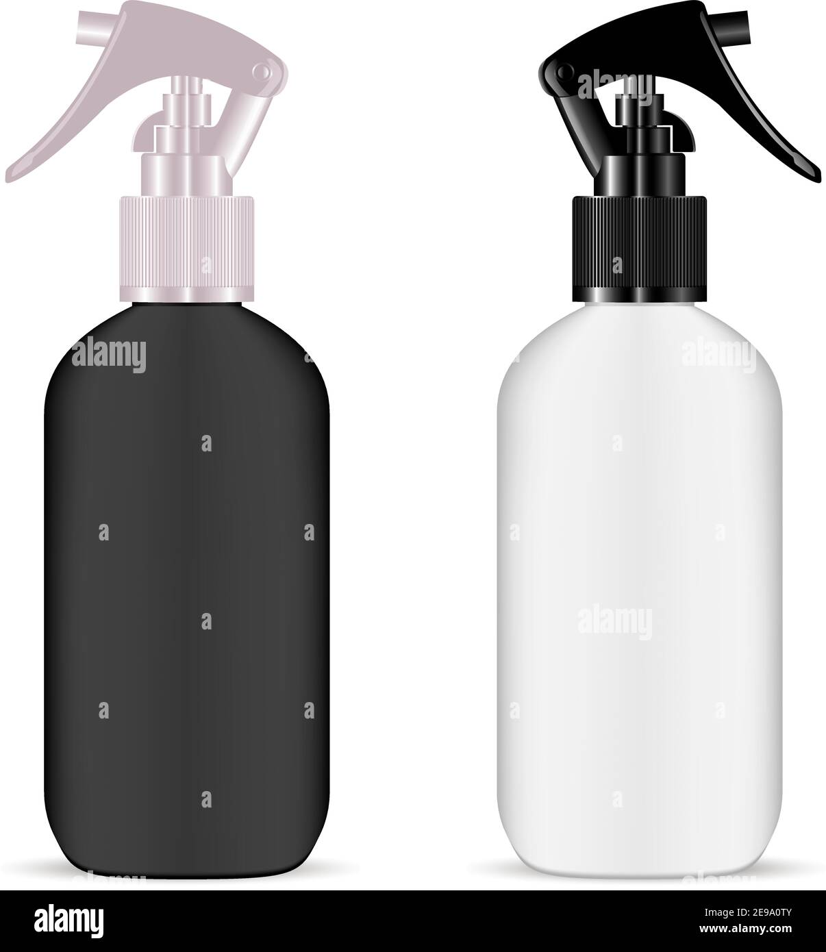 Plastic Spray Bottle Set Plastic Pistol Trigger Moisturizer Mockup Cosmetic Plastic Packaging With Dropper For Hair Oil Essence Treatnment Jar Fo Stock Vector Image Art Alamy