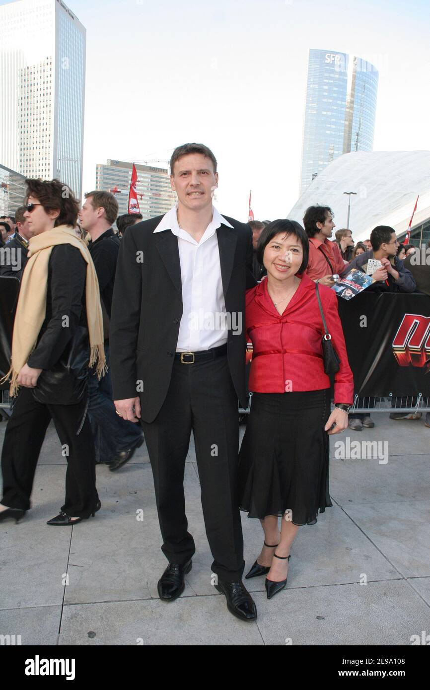 Anh Dao Traxel and her husband Emmanuel Traxel attend to the French Premiere 'Mission Impossible III' on UGC Defense Theater near of Paris, France, on April 26, 2006. Photo by Gaetan Mabire/ABACAPRESS.COM Stock Photo
