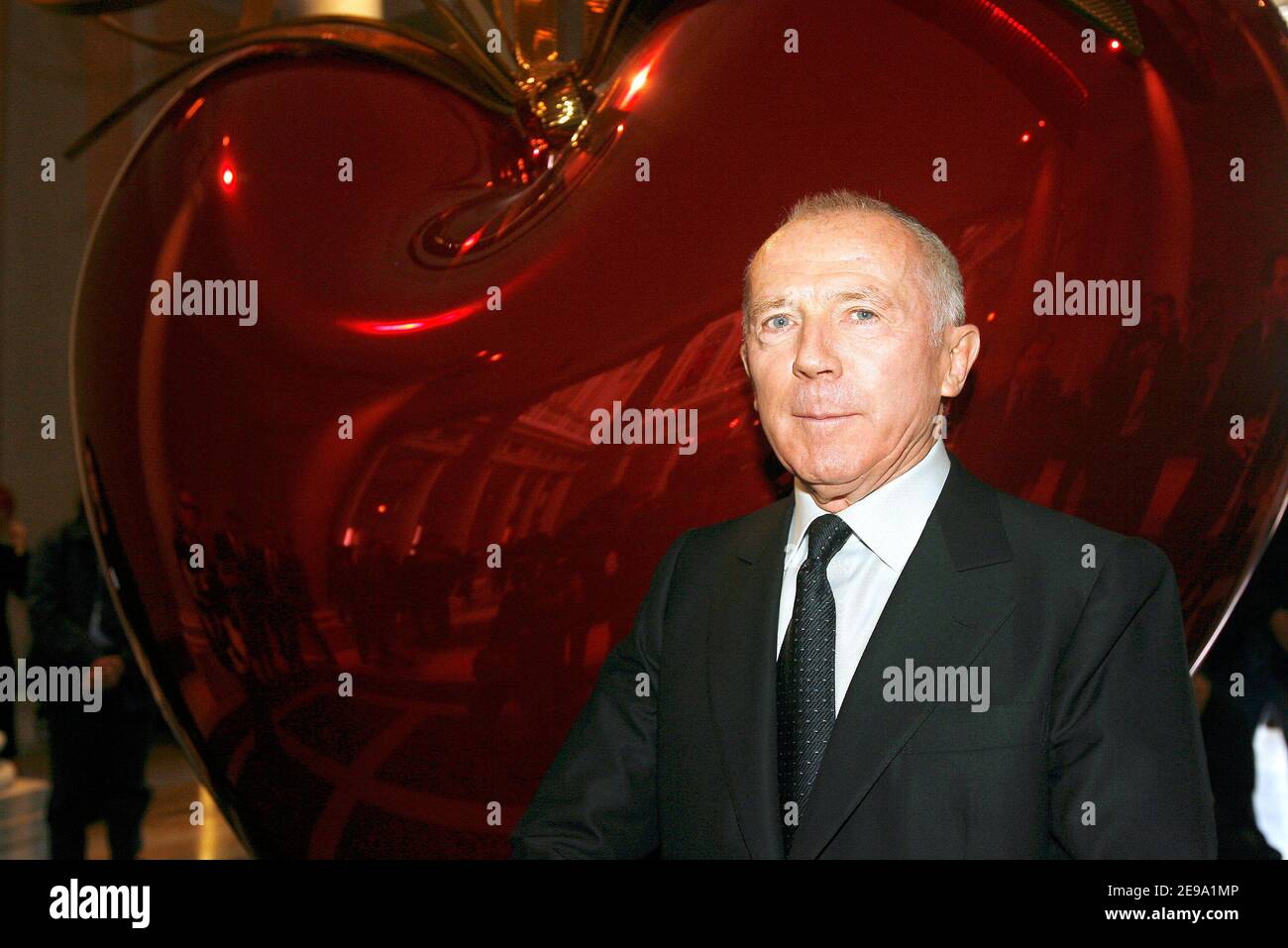 Pinault-Printemps-Redoute president Francois Pinault poses inside Palazzo Grassi (Pinault Fondation) in Venice, Italy, on April 28, 2006. Photo by Mehdi Taamallah/ABACAPRESS.COM Stock Photo