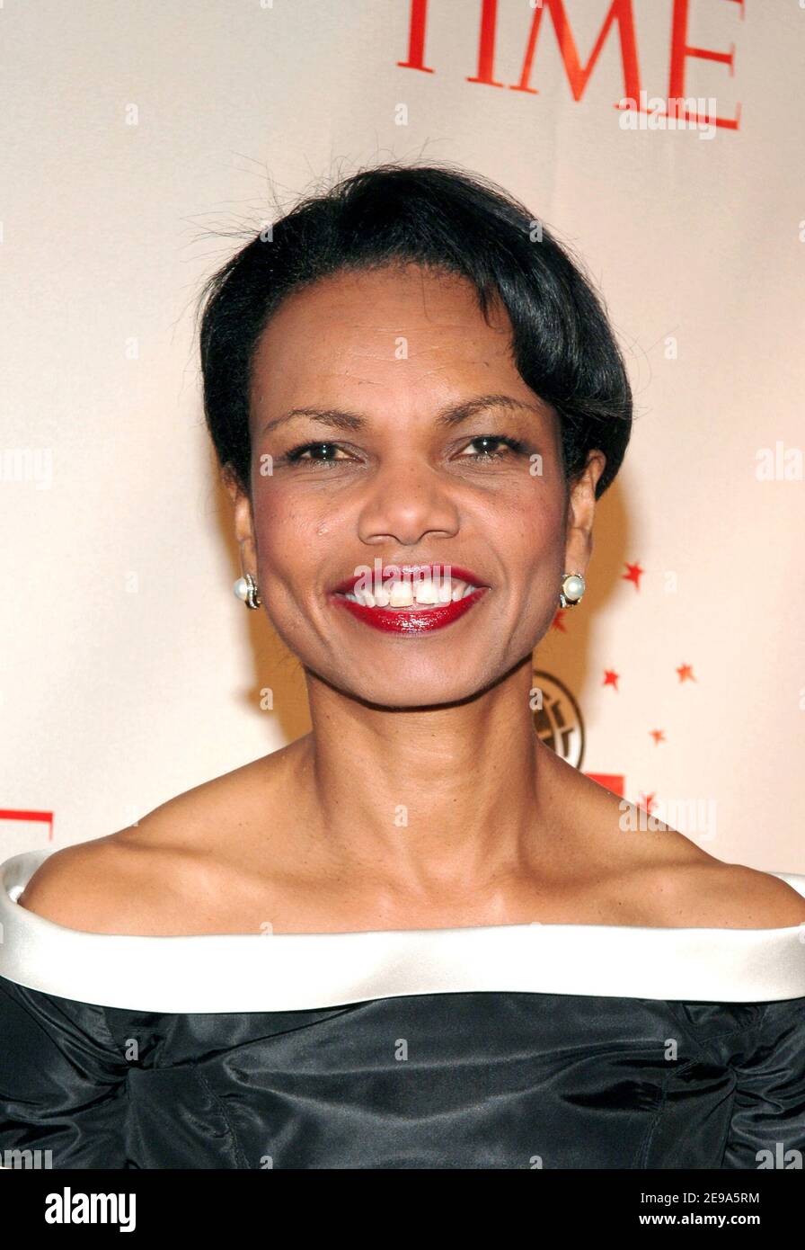 Secretary of State Condoleezza Rice arrives at Time Magazine's '100 ...